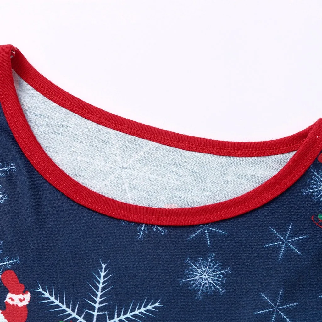 Рождественский комплект для всей семьи: топ с изображением Санта Клауса+ штаны