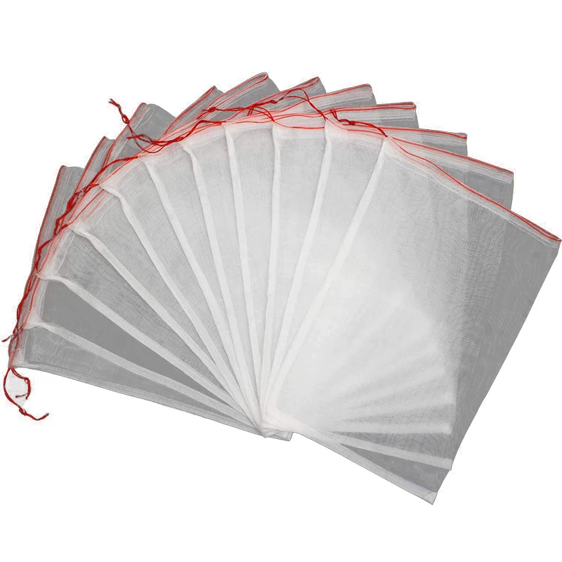 50 Pcs Mesh Fruit Protection Bags Large Barrier Can Protect Watermelon Cantaloupe Mango and Apricot Trees | Дом и сад