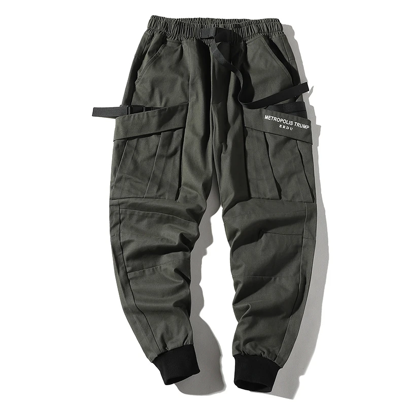 

Men Teens Hip Hop Pockets Cargo Harem Joggers Pants Streetwear Men 2019 Harajuku Casual Urban Baggy Pants Male Fashion Trousers
