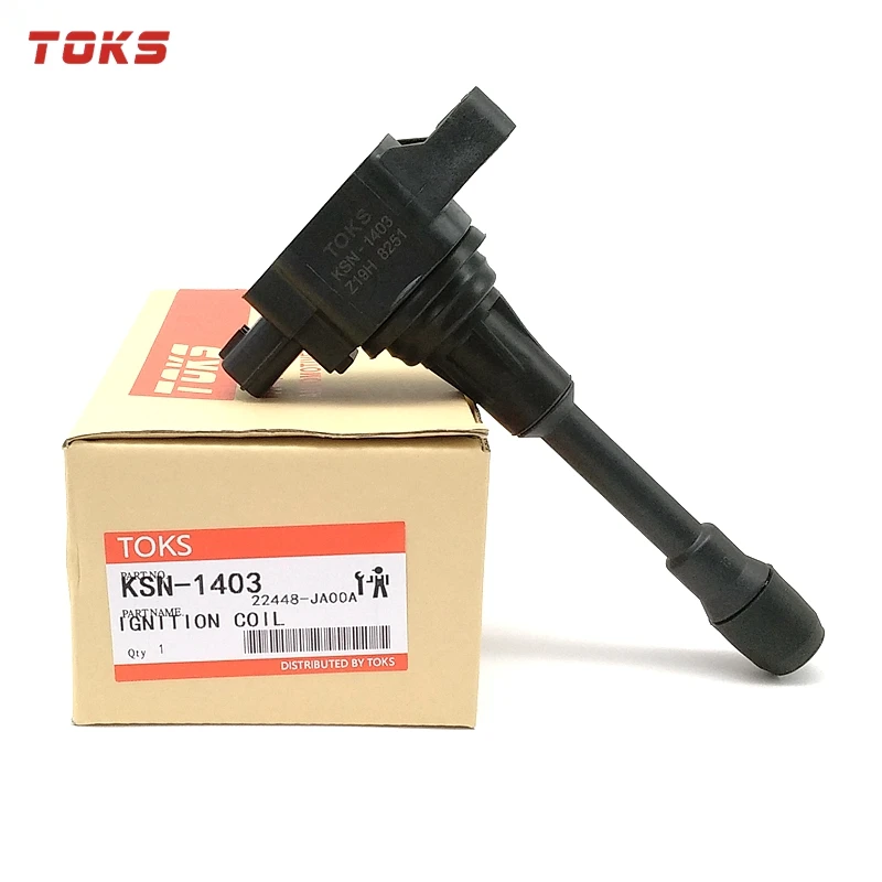 TOKS 1 шт. JP катушка зажигания KSN-1403 для Nissan JUKE F15 MICRA Характеристическая вязкость полимера K13 Примечание E12 X-TRAIL T31 T32 QASHQAI 22448-JA00A 22448-JA00C