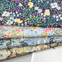 140x50 см 60s Хлопок Поплин Ткань с цветочным принтом ткань сделать детская одежда платье ткань мягкая украшения дома 150 г/м