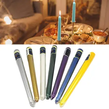 

12PCS Dripless Taper Candle Stick Scented Candle Smokeless Candle for Birthday Romantic Proposal Wedding Party Decoration