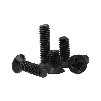 

Black Cross Countersunk Head Micro Screw Bolt KM Philips Flat Head Machine Mini Screw Notebook Computer Small Screw M2 M3 300PCS