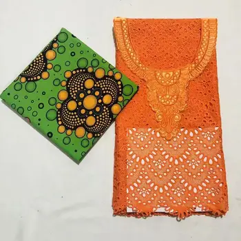 

latest style swiss cotton dry lace fabrics ghana wax print fabric wax ankara fabric real wax print garment material 4yards