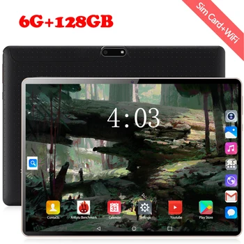 

4G tablet PC 10 inch 3G\4G LTE Octa Core 128GB ROM phone call tablets Android 8.0 tablet 1920*1200 WiFi GPS Bluetooth pad