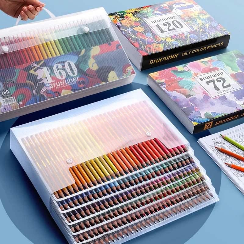 Brutfuner-Kit de crayons de couleur pour dessin, fournitures