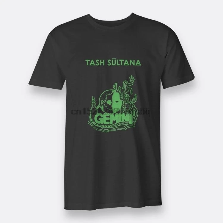 Gemini Tash Sultana Indie Short Sleeve Regular Tees Black Men T-shirt |