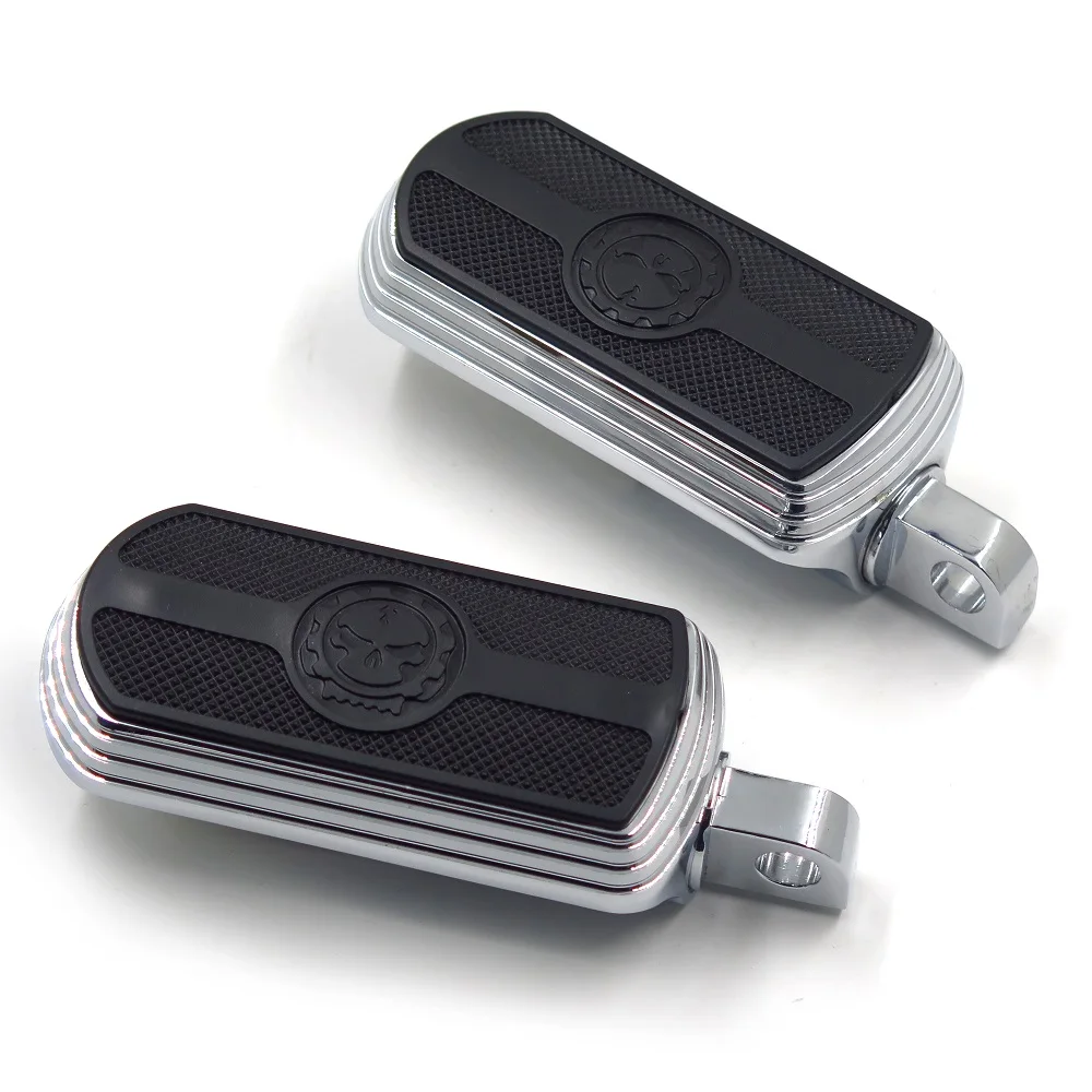 Aftermarket мотоцикл части шестерни череп Great Wall подножки для 84-17 Harley Road King Street Glide Road Glide BLAC - Цвет: MT216-106-CD-XIN