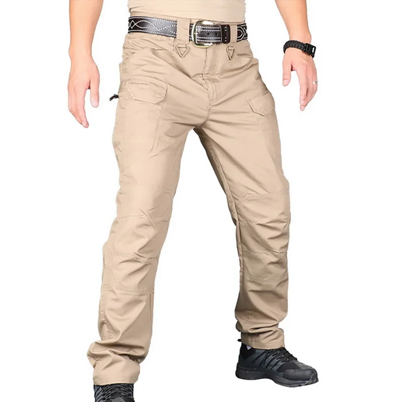 

Military Style Men's Cargo Pants Tactical Pants for men Army Male Solid Joggers men Plus Size Trousers Many Pocket Zip