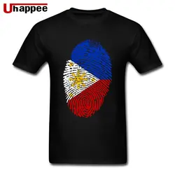 2019 Высокое качество флаг Филиппин отпечаток пальца футболка человек необычная Компания Логотип Пользовательские футболки