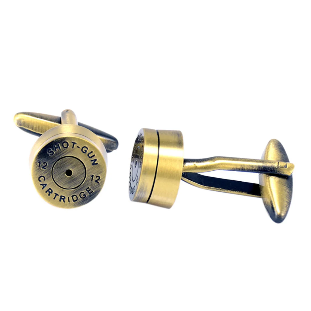 Vintage Bullet Design Cufflinks Mens Shirt Business Cuff Link Wedding Gift