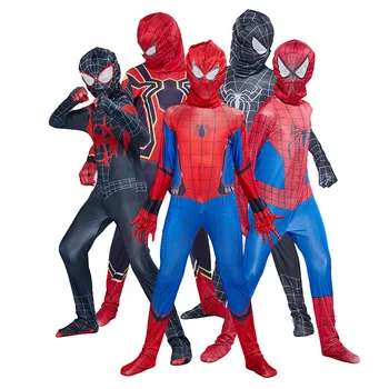 

Kids Spider Man Far From Home Peter Parker Cosplay Costume Zentai Spiderman Superhero Bodysuit Suit Jumpsuits Halloween Costume