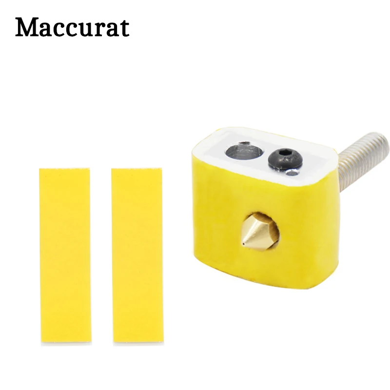 10pcs 3mm Thickness Heated Block protection Cotton Heat Insulation Part For MK8 MK9 Extruder 3D Printer High temperature cotton
