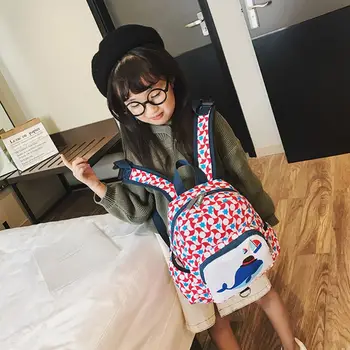 

School Backpack for Toddler Kids Cartoon Animal Bag Family Travel Daypack Bag