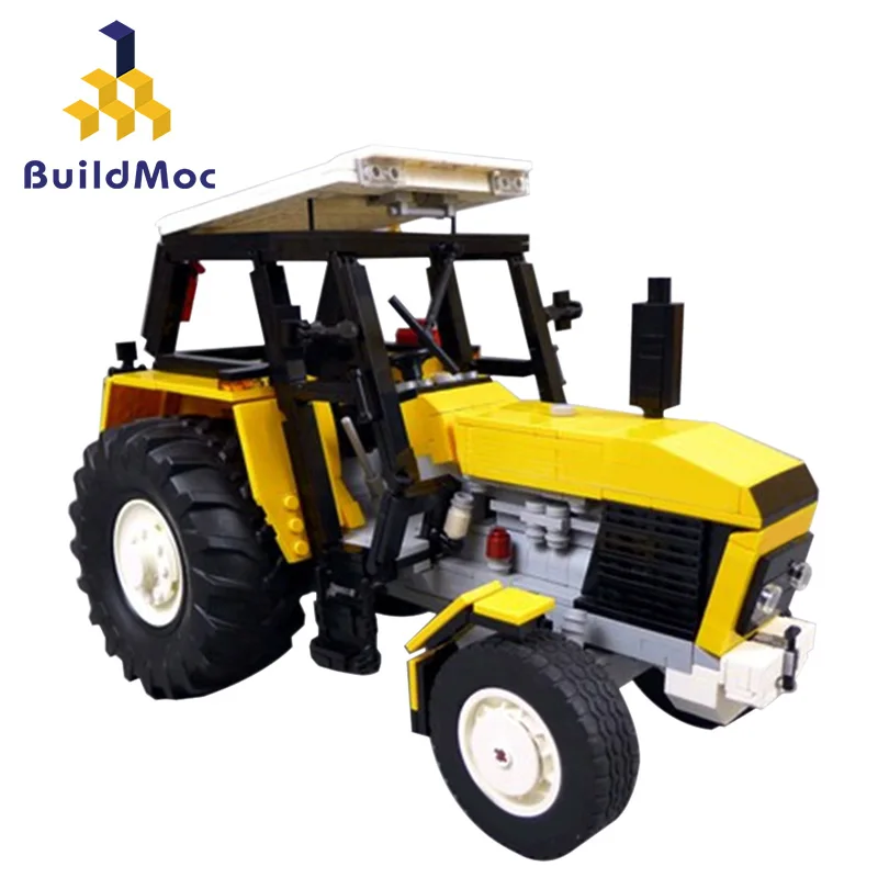 

Ursus 912 Yellow version Building Blocks City Classic Old Tractor Car Technic DIY Tractor Truck Bric