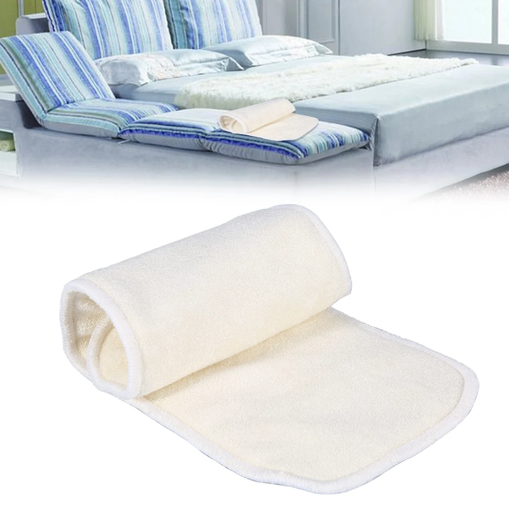 

1PC 4Layers Cloth Diapers Nappy Liners Bamboo Fiber Adult Incontinence Cloth Nappy Liner Diaper Insert Pad Reusable Diapers