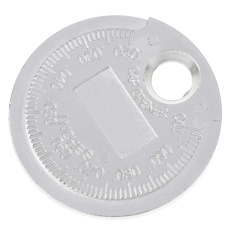 

1pc Spark Plug Gap Gauge Measurement Tool Coin-type 0.6-2.4mm Range Spark Plug Gage Caliber Measuring Tool Currency-Type