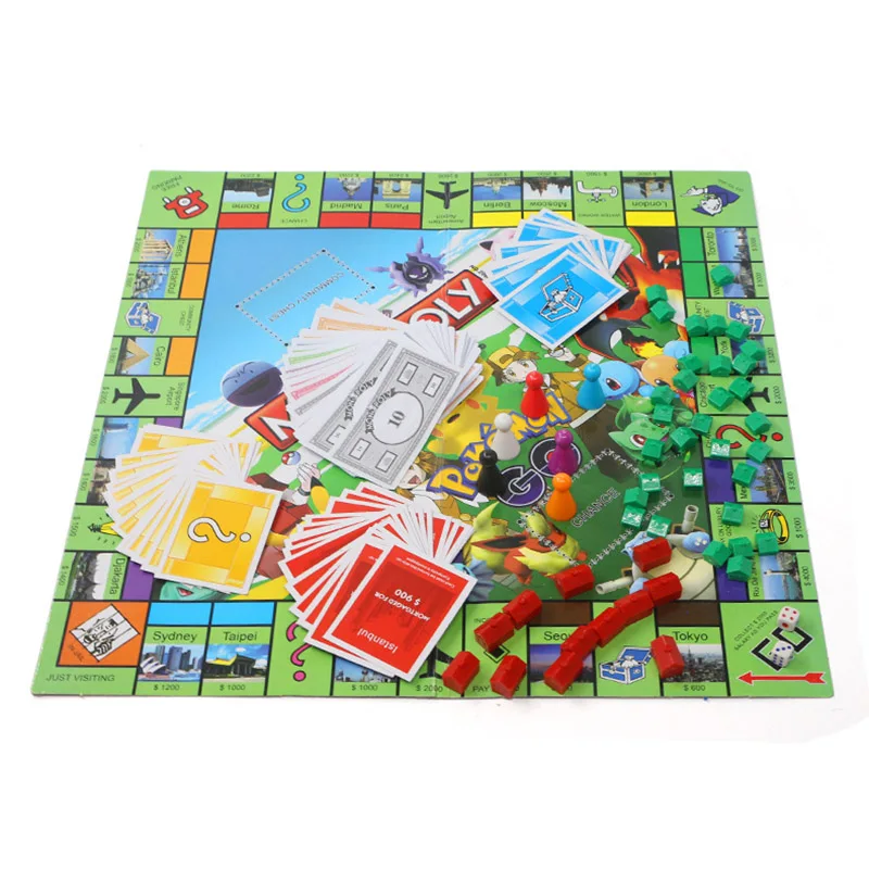 Takara Tomy игрушка Покемон монополи игра для взрослых детей Вечеринка настольные