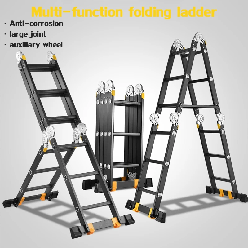 

Straight ladder 3.7 m multi-function folding ladder aluminum ladder ladder home lift straight ladder engineering ladder