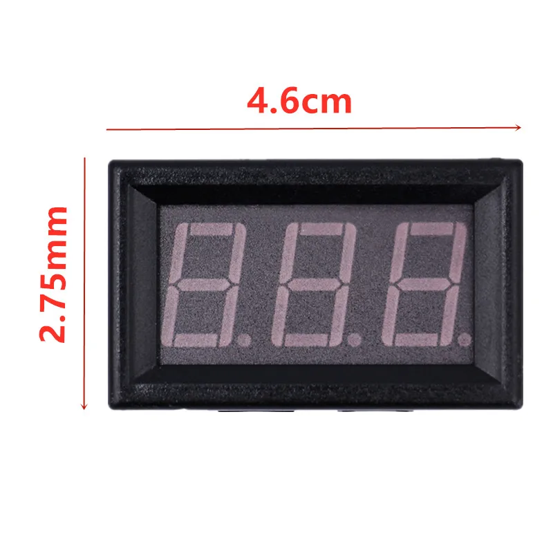 Цифровой вольтметр с красным светодиодный Ом 0 56 дюйма DC25 500V для домашнего