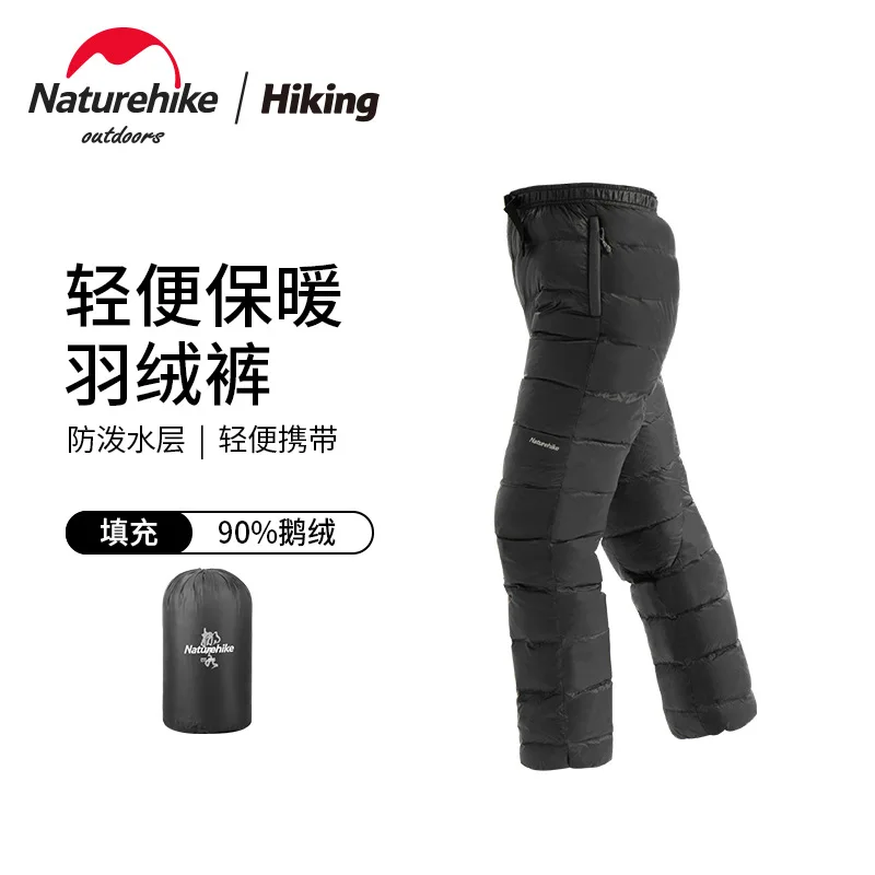 Naturehike Outdoor Pantalons imperméables en Plein air Hommes Femmes Alpinisme Camping Chaud Hiver Pantalon en Duvet doie Nouvelle NH18K210-K