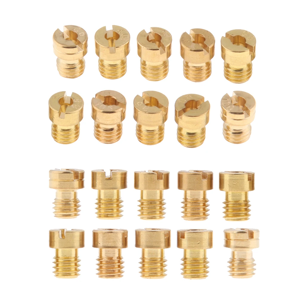 20pcs M5x0.8 Carburetor Main Jet Kit 85 88 90 92 94 95 98 100 102 105 Size Replacement for GY6 49cc 50cc Scooters ATV Carb 20pcs M5x0.8 Carburetor Main Jet Kit 85 88 90 92 94 95 98 100 102 105 Size Replacement for GY6 49cc 50cc Scooters ATV Carb