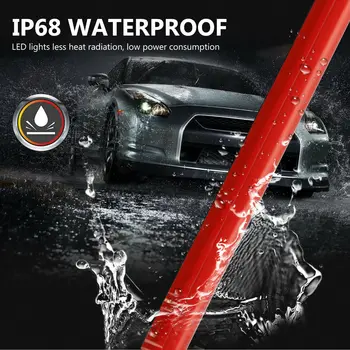 

40" Car Red LED Rear 3rd Stop Brake Strip Driving Warning Light Turn Signal Lamp 12V Super Bright LED For All Most Cars