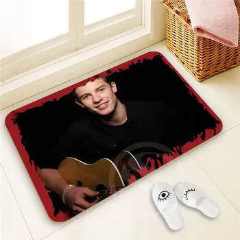 

Free Shipping Custom Shawn Mendes Doormat Home Decor 100% Polyester Pattern Door mat Floor Mat foot pad SQ00722-@H0649