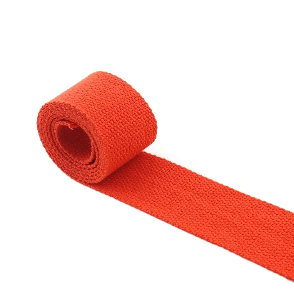 38mm Width Thick Plain Color Polyester Cotton Canvas bing Belt Strap