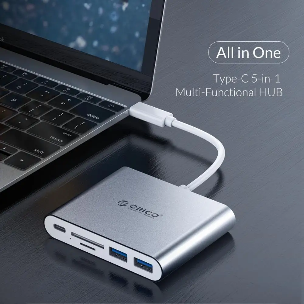 Ceny Orico USB HUB USB C do hdmi VGA type c pd adapter do ładowania stacji dokującej dla MacBook Pro Huawei akcesoria typ C USB 3.0 Splitter HUB