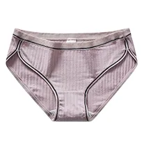 Женское нижнее белье из хлопка без следа, однотонное бесшовное хлопковое нижнее белье для женщин, плюс размер, сексуальное дышащее нижнее белье