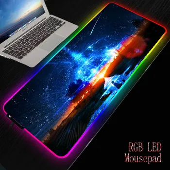 

MRGBEST Starry Sky Anime Mousepad Colorful Lockedge Mouse Mat Keyboard Mat Table Mat Desk Mat for Notebook Laptop Gamer Mousepad