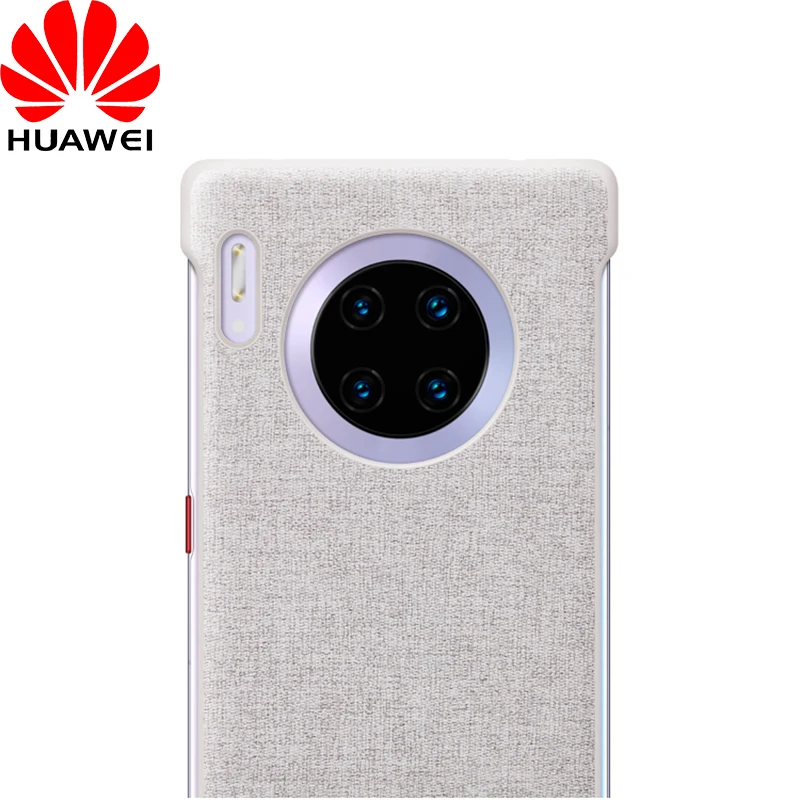 Чехол для huawei mate 30 Pro, Официальный чехол для huawei mate 30 mate 30 Pro из углеродного волокна, текстурированная кожа, Безрамная задняя крышка, чехол