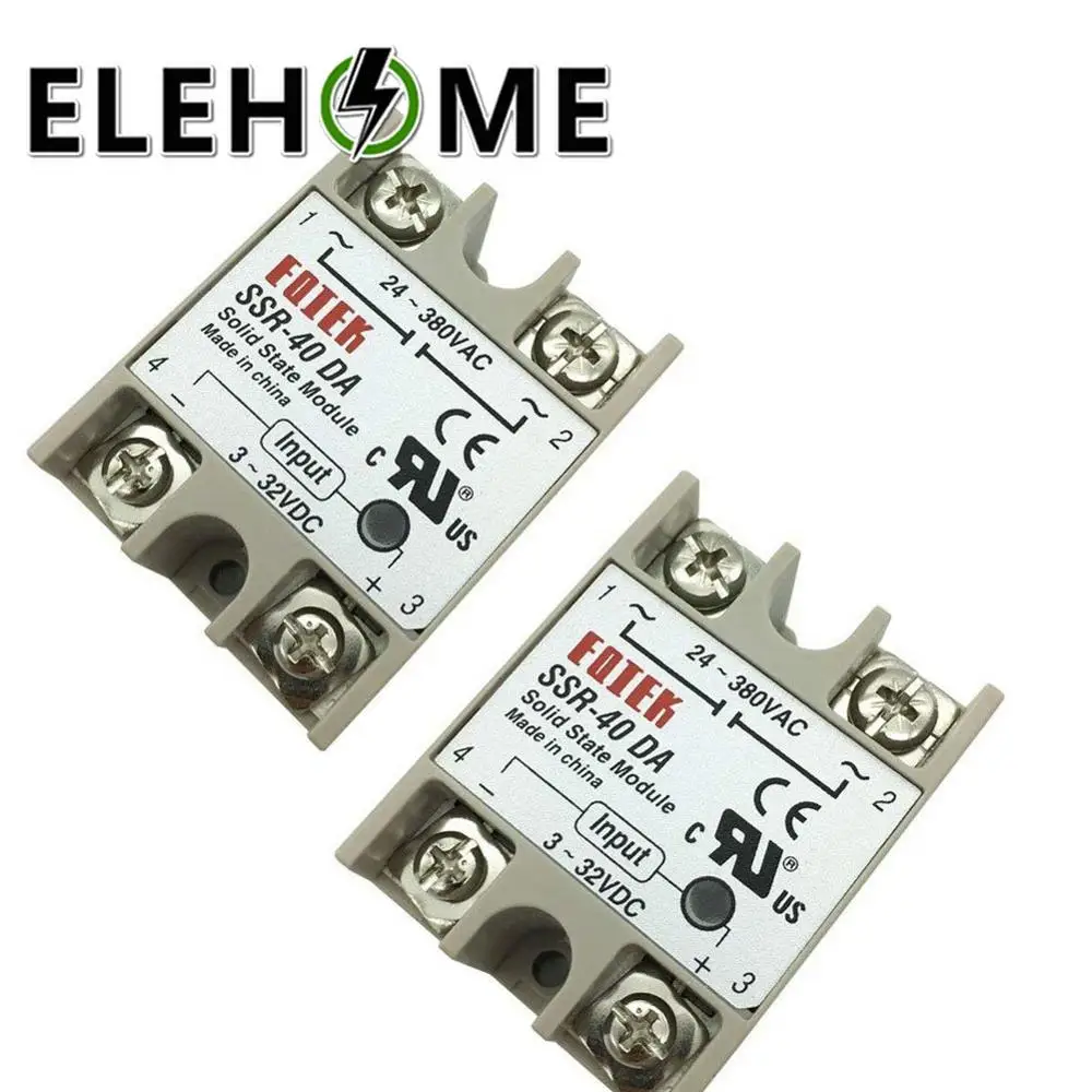 Твердотельные реле SSR-10DA SSR-25DA SSR-40DA 10A 25A 40A на самом деле 3-32 В постоянного тока в переменный 24-380V AC SSR 10DA 25DA 40DA DMWD XF30