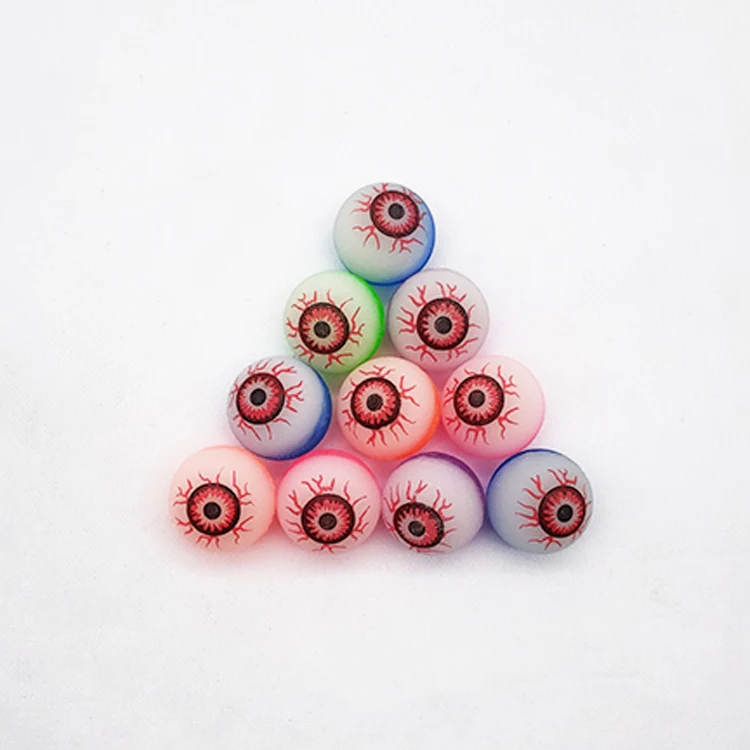 

2020 Hi bouncing eye ball funny toy ball 30mm rubber bouncy ball Elastic rubber ball for vending mechine