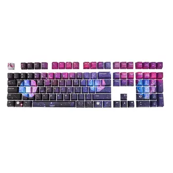 

108 Key Starry Sky OEM PBT Keycaps Full Set Keycap PBT Dye-Sublimation Keycap For GK61 Cherry MX Switches Mechanical Keyboard