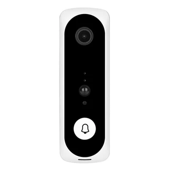 

V20 Smart WiFi Video Doorbell Camera Visual Intercom with Chime Night Vision IP Door Bell Wireless Home Security Camera White