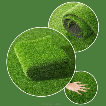 

1.5cm Thickness Artificial Lawn Carpet Fake Turf Grass Mat Landscape Pad DIY Craft Outdoor Garden Floor Decor S08 20 Dropship