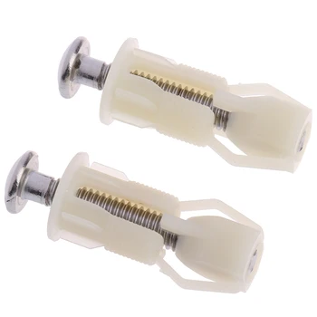 

2pcs WC Hole Fixing DIY Toilet Seat Hinges Screws Fit Toilet Seats Hinges Repair Tools