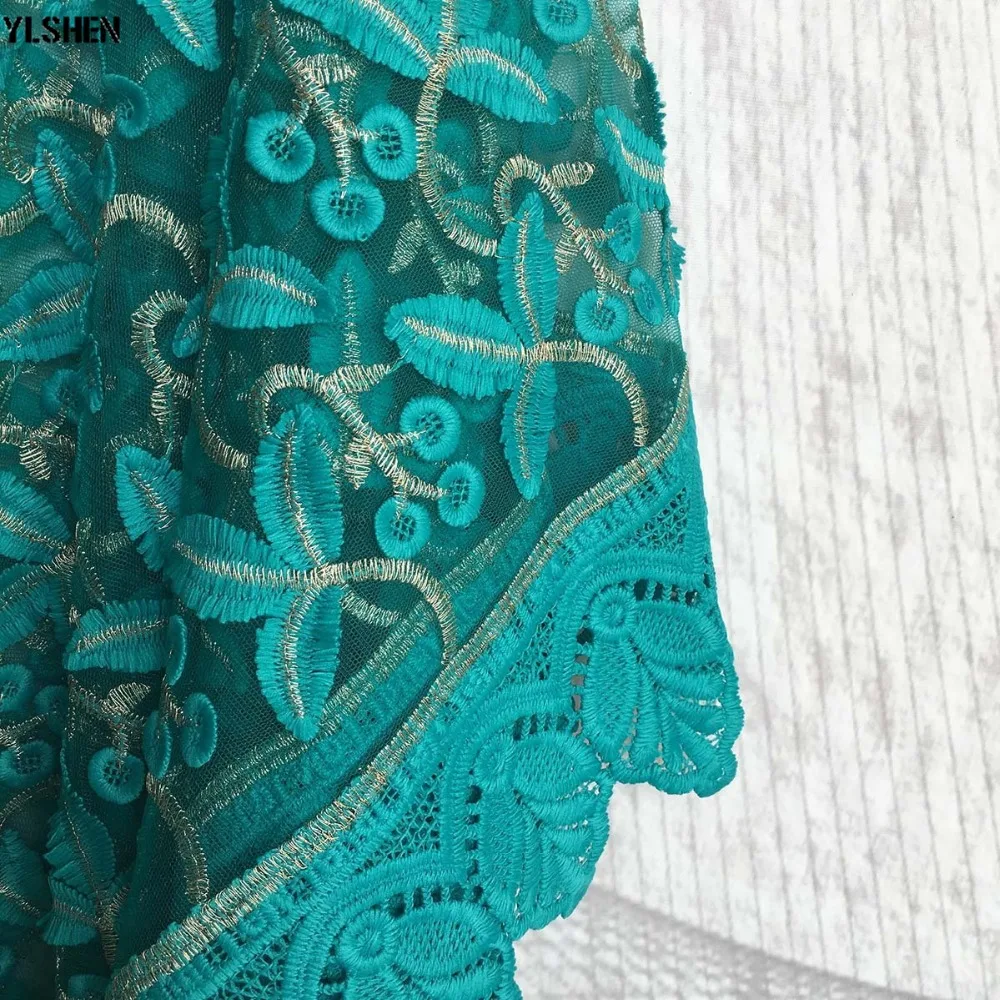 Plus Size African Dresses for Women Dashiki Lace Embroidery Flower African Clothes Robe Boubou Africain Clothing Africa Dress 07