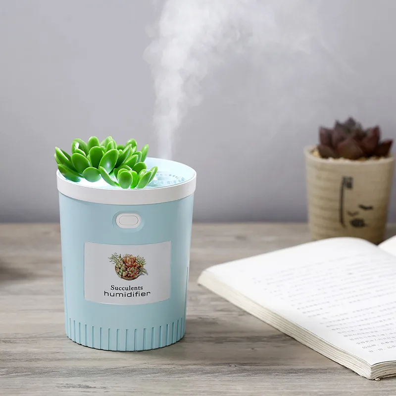 

350ml USB Plant Air Humidifier Aromatherapy For Home Essential Oil Diffuser With Night Lights Air Mist Maker Mini Humidifiers