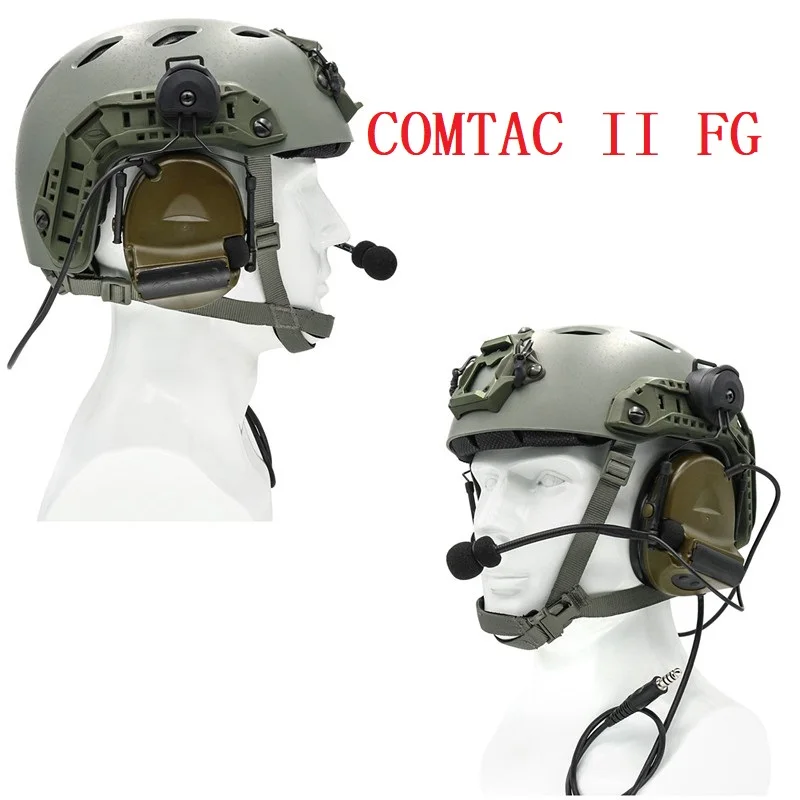 

Tactical Electronic Shooting Headset COMTAC II Tactical Helmet Hunting Noise Cancelling Headset For Airsoft Intercom Headset FG