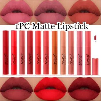 

12 Color Velvet Matte Lipstick Lip Set Waterproof Long Lasting Make Up Red Lip Gloss Pencil Kits Nude Makeup Liquid Lip Stick