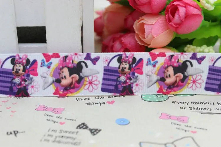 DHK 7/8 ''5 ярдов печатные корсажная лента бант для волос diy вечерние украшения OEM 22 мм E781