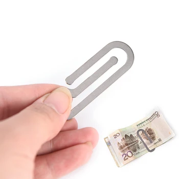 

Metal Money Clips Paper Clip Holder Folder Credit Card Portfolio Money Holder