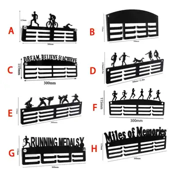

2 / 3 Layers Multi-Style Medal Hanging Holder Rack Hanger Bracket Wall Hooks Triathlon Running Sport Challenge Home Office