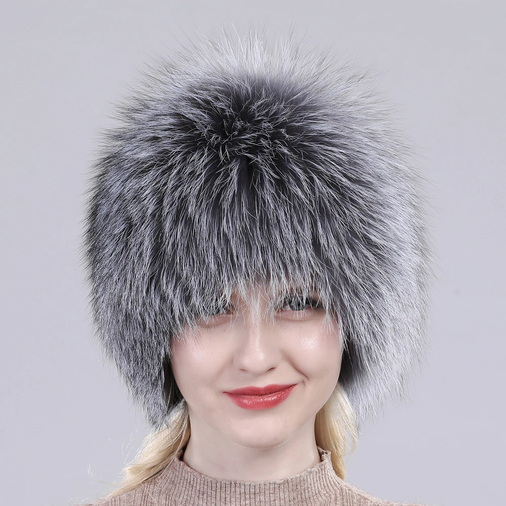 2020 русская зимняя меховая шапка женские роскошные шапки авиатора из