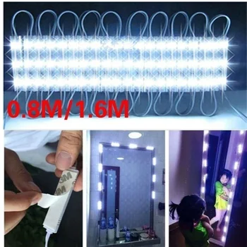 

LED Module Light Lamp SMD 5050 Waterproof LED Modules for LED Sign Letters Rear Lighting SMD 3 LED 12V 0.8M-5X3LED /1.6M-10X3LED