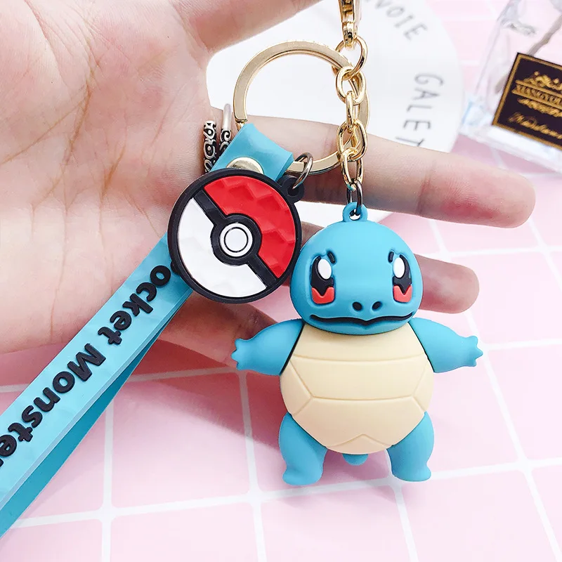 Милый мультяшный Jigglypuff Psyduck Пикачу Gengar Charmander Squirtle Togepi брелок для ключей женская сумка подвеска