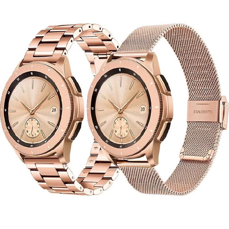 Stainless Steel Strap For Galaxy Watch Active2 40mm Bands Active 2 44mm Band 20mm for Samsung